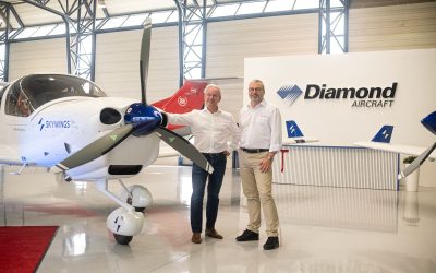 Skywings ontvangt eerste twee Diamond Da40 NG toestellen voor pilotentraining